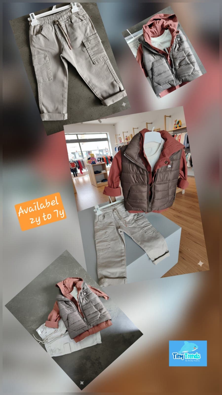The 'Summit' 4-Piece Layered Cargo & Puffer Set